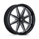 24X7 MSA Offroad Wheels M54 SPARK UTV GLOSS BLACK MILLED 6X139.7