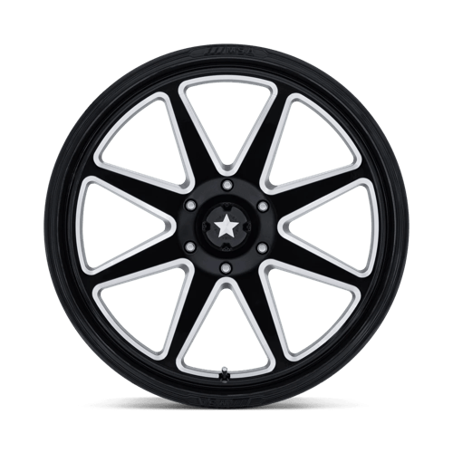 24X7 MSA Offroad Wheels M54 SPARK UTV GLOSS BLACK MILLED 6X139.7