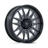 18X7 MSA Offroad Wheels M55 COMMANDER UTV MATTE GUNMETAL W/ M-BLK LIP 6X139.7