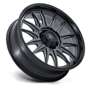 24X7 MSA Offroad Wheels M55 COMMANDER UTV MATTE GUNMETAL W/ M-BLK LIP 5X114.3