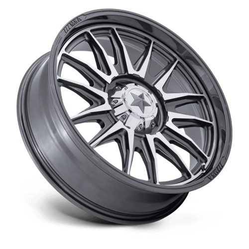20X7 MSA Offroad Wheels M55 COMMANDER UTV PLATINUM W/ MACHINED FACE 4X137/4X156