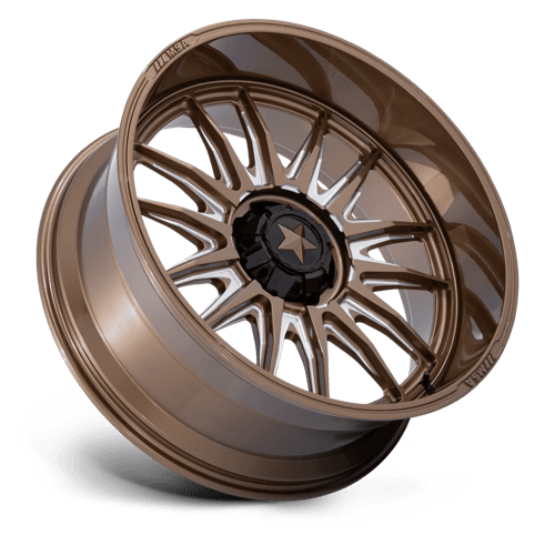 24X10 MSA Offroad Wheels M55 COMMANDER UTV GLOSS BRONZE MILLED 4X137/4X156