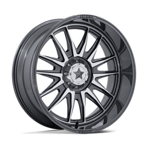 24X10 MSA Offroad Wheels M55 COMMANDER UTV PLATINUM W/ MACHINED FACE 5X114.3