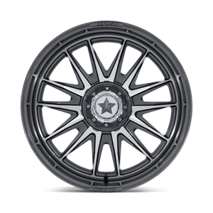 24X10 MSA Offroad Wheels M55 COMMANDER UTV PLATINUM W/ MACHINED FACE 5X114.3