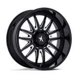 24X10 MSA Offroad Wheels M55 COMMANDER UTV GLOSS BLACK MILLED 6X139.7