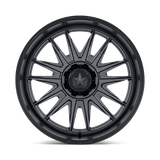 24X10 MSA Offroad Wheels M55 COMMANDER UTV MATTE GUNMETAL W/ M-BLK LIP 6X139.7