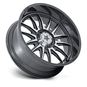 24X10 MSA Offroad Wheels M55 COMMANDER UTV PLATINUM W/ MACHINED FACE 6X139.7