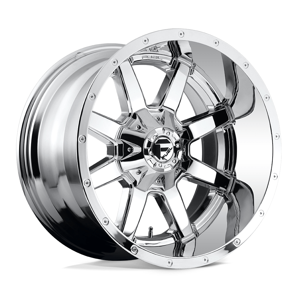 20X12 Fuel 1PC D536 MAVERICK RIMS - CHROME PLATED 8X180