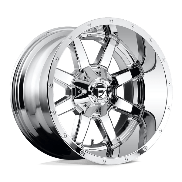 20X12 Fuel 1PC D536 MAVERICK RIMS - CHROME PLATED 8X180