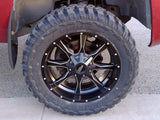 20X10 Moto Metal MO970 RIMS - SEMI GLOSS BLACK MILLED 6X135/6X139.7
