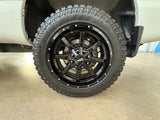 20X9 Moto Metal MO970 RIMS - GLOSS BLACK W/ SPOT MILLED LIP 6X135/6X139.7