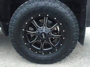 20X9 Moto Metal MO970 RIMS - SEMI GLOSS BLACK MILLED 6X135/6X139.7