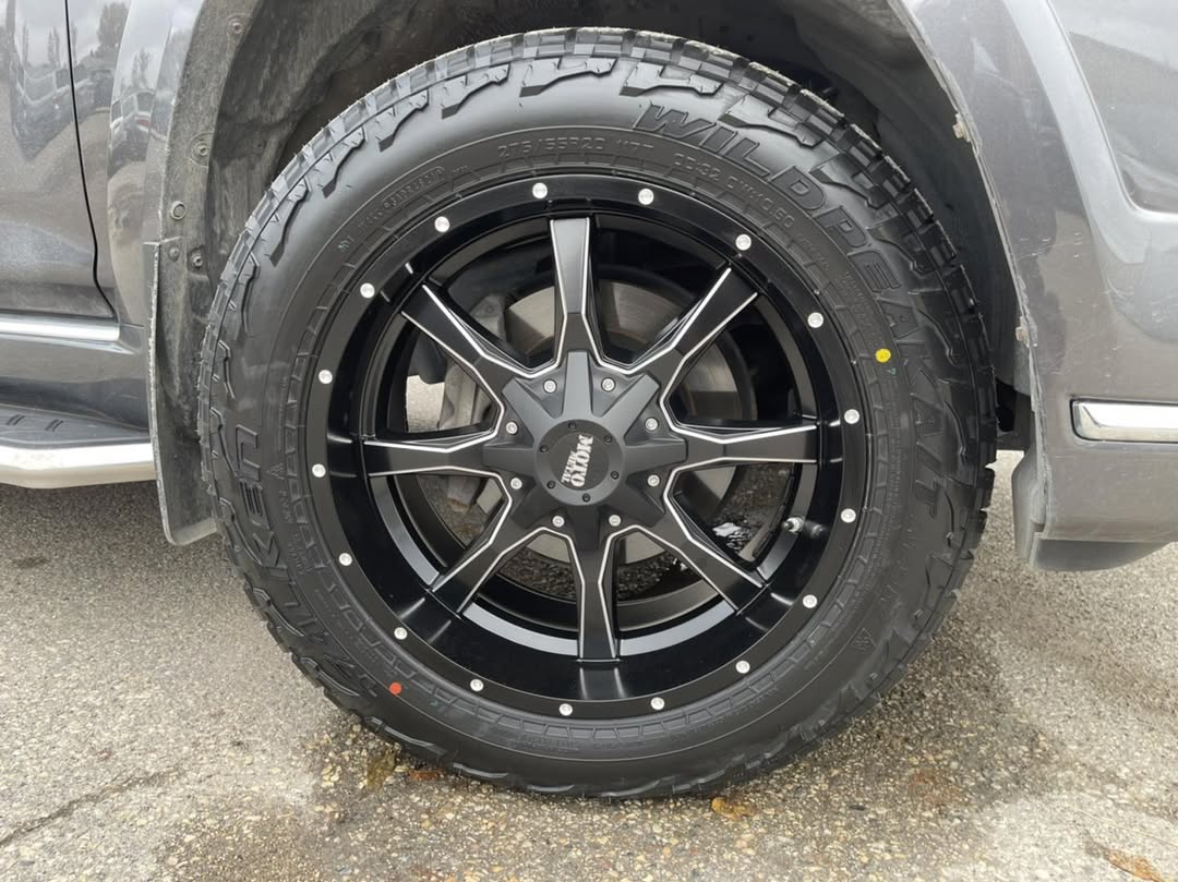 17X8 Moto Metal MO970 RIMS - SEMI GLOSS BLACK MILLED 6X135/6X139.7