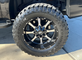 18X9 Moto Metal MO970 RIMS - GLOSS BLACK W/ MACHINED FACE 6X135/6X139.7
