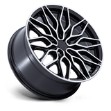 20X10.5 Niche 1PC NC277 CALABRIA 5 GLOSS BLACK MACHINED 5X112