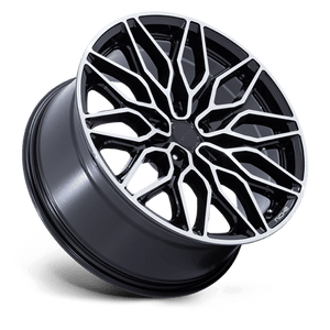 22X10.5 Niche 1PC NC277 CALABRIA 5 GLOSS BLACK MACHINED 5X112