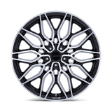 20X10.5 Niche 1PC NC277 CALABRIA 5 GLOSS BLACK MACHINED 5X112