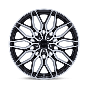 22X9 Niche 1PC NC277 CALABRIA 5 GLOSS BLACK MACHINED 5X112