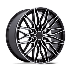 24X10 Niche 1PC NC278 CALABRIA 6 GLOSS BLACK W/ MACHINED 6X135