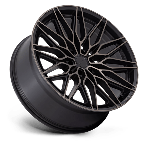 20X9.5 Niche 1PC NC278 CALABRIA 6 MATTE BLACK MACHINED DARK TINT 6X135