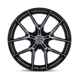 19X8.5 Niche 1PC NC279 PRODIGY 5 GLOSS BLACK DARK TINTED CLEAR 5X100