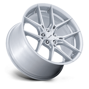 18X9.5 Niche 1PC NC279 PRODIGY 5 SILVER W/ MACHINED FACE 5X114.3