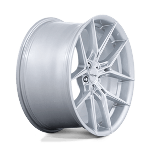 18X8.5 Niche 1PC NC279 PRODIGY 5 SILVER W/ MACHINED FACE 5X114.3
