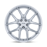 19X8.5 Niche 1PC NC279 PRODIGY 5 SILVER W/ MACHINED FACE 5X114.3