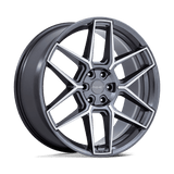 24X10 Niche 1PC NC281 RISE ANTHRACITE W/ MACHINED FACE 5X120