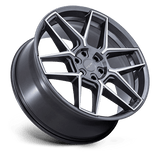 24X10 Niche 1PC NC281 RISE ANTHRACITE W/ MACHINED FACE 5X130