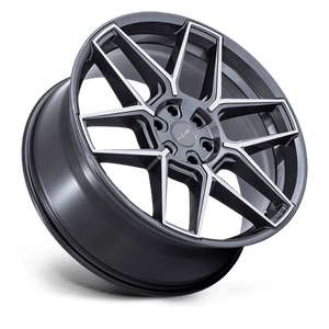 20X9 Niche 1PC NC281 RISE ANTHRACITE W/ MACHINED FACE 5X114.3