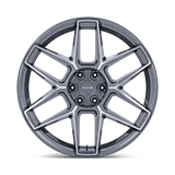 24X10 Niche 1PC NC281 RISE ANTHRACITE W/ MACHINED FACE 6X139.7