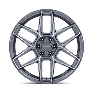 22X10.5 Niche 1PC NC281 RISE ANTHRACITE W/ MACHINED FACE 5X115