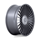 20X9 Niche 1PC NC282 SERENE GLOSS TITANIUM BRUSHED 5X108/5X112