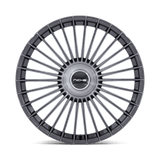 20X9 Niche 1PC NC282 SERENE GLOSS TITANIUM BRUSHED 5X108/5X112
