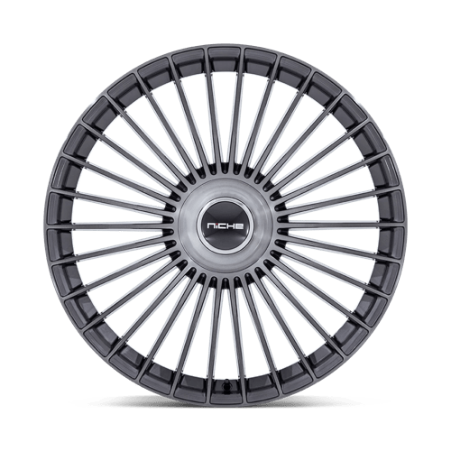 22X9 Niche 1PC NC282 SERENE GLOSS TITANIUM BRUSHED 5X108/5X114.3