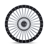 20X9 Niche 1PC NC282 SERENE GLOSS BLACK W/ MACHINED FACE 5X108/5X112