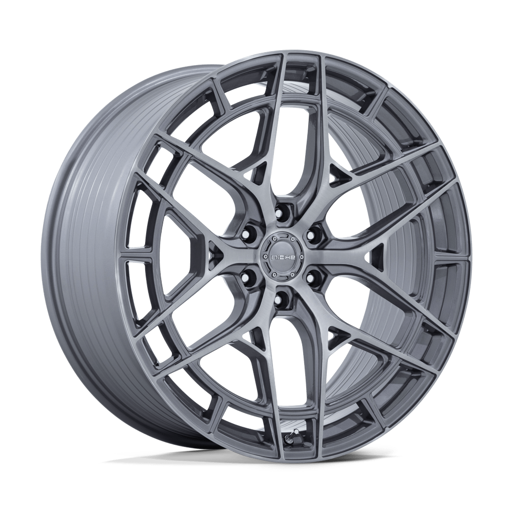 24X10 Niche 1PC NC284 ADRIA PLATINUM W/ BRUSHED FACE 6X139.7