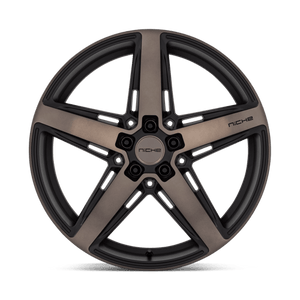 20X9.5 Niche 1PC M271 TERAMO MATTE BLACK W DOUBLE DARK TINT 5X114.3