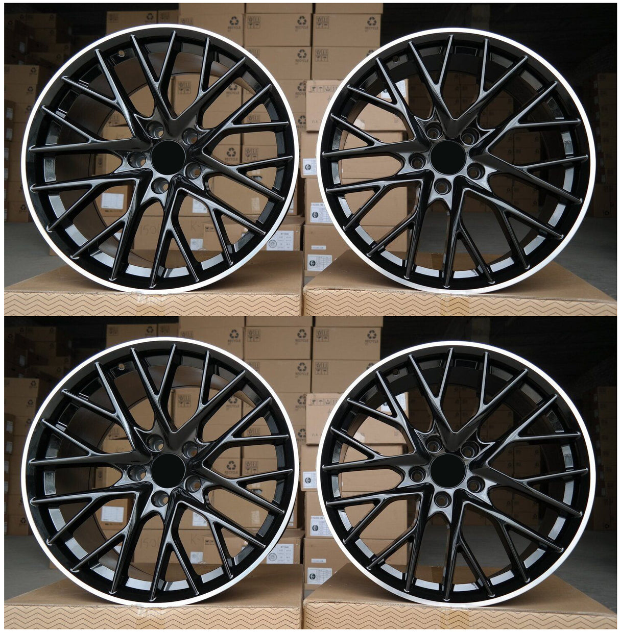 20” Rims - Made to Fit Porsche Panamera | OE Style | 2010 2011 2012 2013 2014 2015 2016 2017 2018 2019 2020 2021 2022 2023 2024 2025 20x9.5/11.5 Wheels Brand New