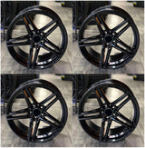 19” Rims - Made to Fit Mercedes-Benz S 500 4MATIC, S 580 4MATIC, S 580e, Maybach S 580 4MATIC, Maybach S 680 4MATIC, AMG S 63 E Performance | OE Style | 2020 2021 2022 2023 2024 2025 2026 | 19x8.5/9.5 Wheels Brand New - Model 35