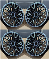 19” Rims – Made to Fit BMW 4 Series 420i, 430i, 440i, M4 (Coupe, Convertible, Gran Coupe) | OE Style | 2018 2019 2020 19x8.5/9.5 Wheels Brand New – Model 3