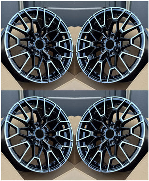 19” Rims – Made to Fit BMW 4 Series 420i, 430i, 440i, M4 (Coupe, Convertible, Gran Coupe) | OE Style | 2018 2019 2020 19x8.5/9.5 Wheels Brand New – Model 3