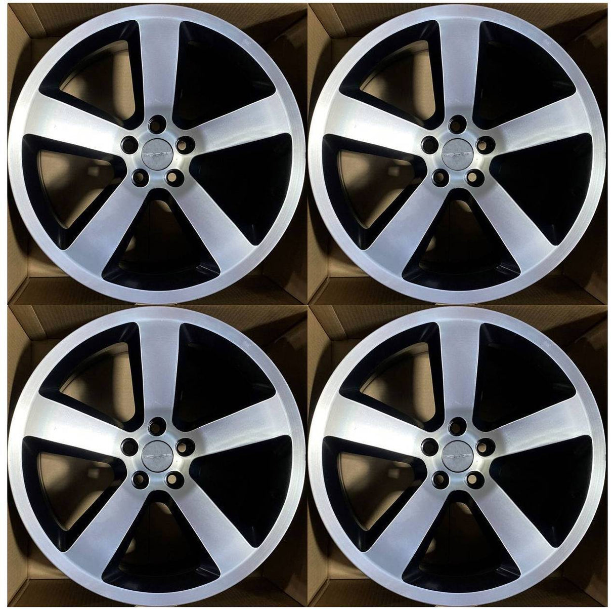 20” Dodge Charger Rims 2006 2007 2008 2009 2010 2011 2012 2013 2014 2015 2016 2017 2018 2019 2020 2021 2022 2023 2024 2025 OEM Original Wheels 20x9 Satin Black with Machined Face