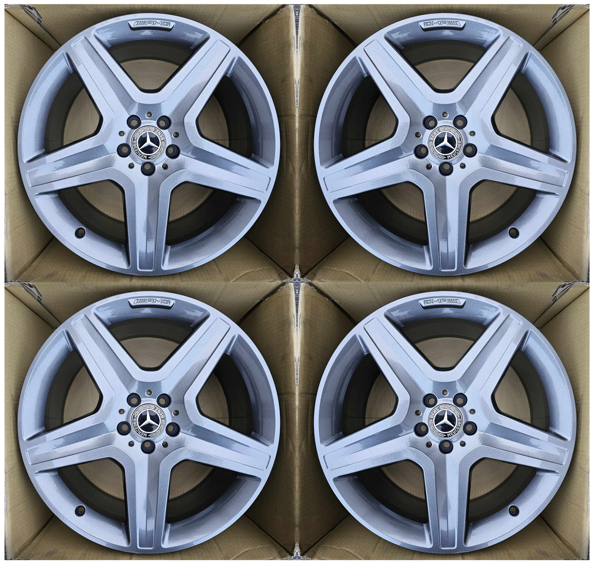 20” Mercedes-Benz GLE 53 AMG Rims 2018 2019 2020 2021 2022 2023 2024 2025 2026 OEM Original Wheels 20x9 Silver with Machine Face