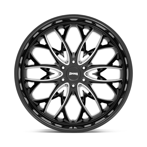 24X10 DUB 1PC S263 OG GLOSS BLACK MILLED 6X135