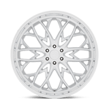 22X9.5 DUB 1PC S264 OG SILVER W/ DIAMOND CUT LIP 6X135