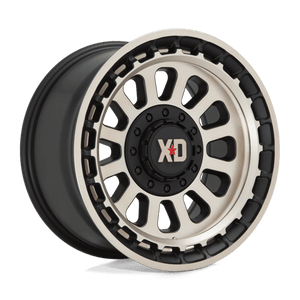 17X9 XD XD856 OMEGA SATIN BLACK W/ BRONZE TINT BLANK