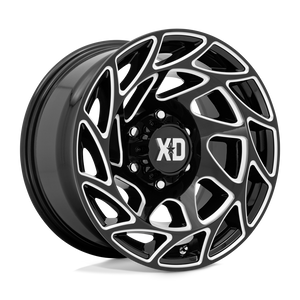22X12 XD XD860 ONSLAUGHT GLOSS BLACK MILLED 8X170