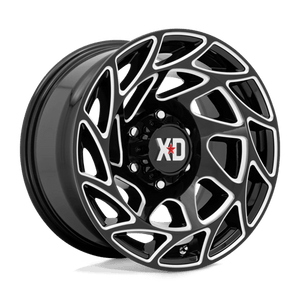 22X12 XD XD860 ONSLAUGHT GLOSS BLACK MILLED 5X127